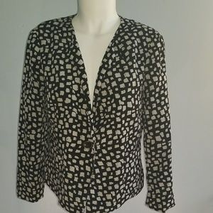 The Limited Black Print Blazer Jacket Small